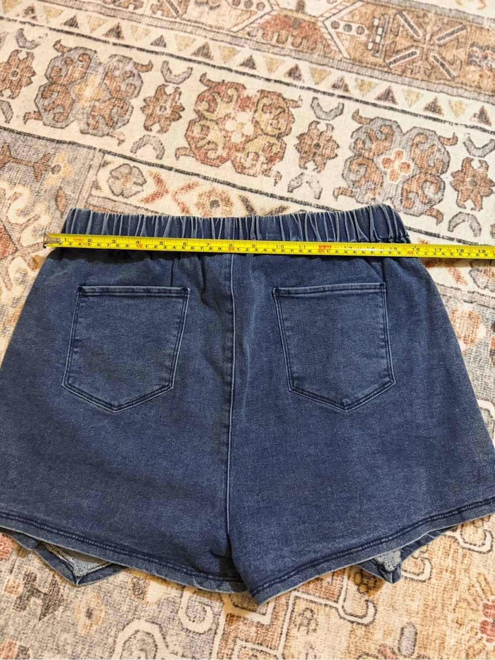 Amazon Essentials Blue Denim Skort with Overlap Front - Picture 3 of 8